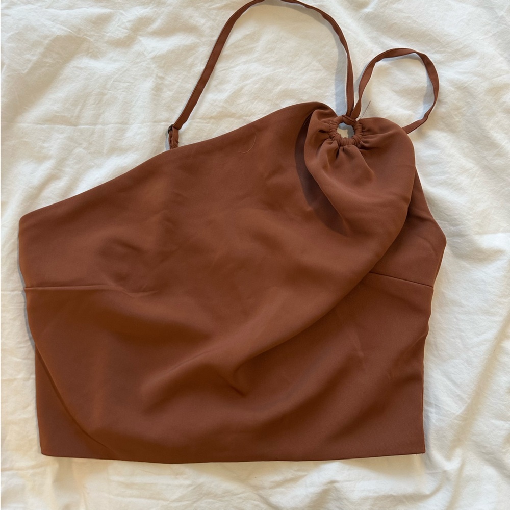NWOT A&F One Shoulder Crop Tank
